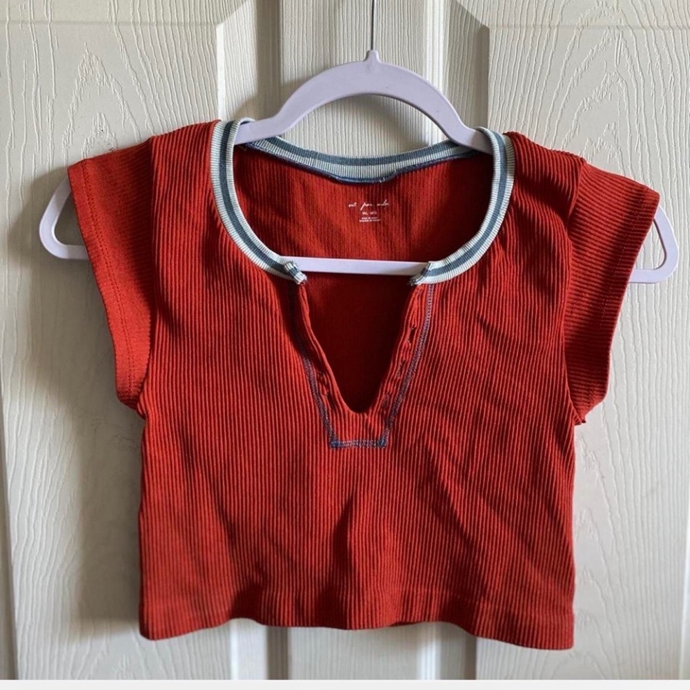 Urban outfitters out from under Red Ribbed Top